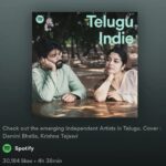 Damini Bhatla Instagram – My image is on a Spotify cover art! 
.
.

@daminibhatlach and @krishnatejasvi ‘s single ‘Premalekha’ is out right now on every streaming platform!
The shoot from which this image and a few others that are present in the lyric video on YouTube, came out of a super fun environment created by Damini and KT, reveling in the energy and ease with which their song flows! 
Independent music for the win! 
.
.

#spotify #spotifyplaylist #independent #indie #telugu #hyderabad #release