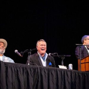 Dana DeLorenzo Instagram - Thanks again @shemp_malone for letting me be part of that Dais of Greats for your Roast @sf_sketchfest ! What a night!! My cheeks still hurt from too many laughs! Congrats to Roastmaster @danagould   Bruce & all his roasters on your killer sets! Special thanks to: David Owen, the hilarious @caseyley & @sahoyah (Fake Ted!) for all your help & brilliance, and Heather & Tammy for your help before during & after!  Still smell (and feel!) the burns… 😆 📸s by Jakub Mosur @jakubmosur 

#BruceCampbellRoast #sfsketchfest