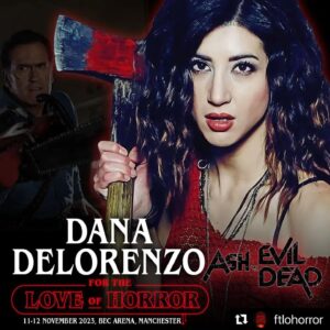 Dana DeLorenzo Instagram - Oi! Told you I’d come back — See you this November UK !!🇬🇧 

#Repost @ftlohorror 
FOR THE LOVE OF HORROR MANCHESTER 2023 GUEST ANNOUNCEMENT - DANA DELORENZO 

@imdanadelorenzo  is an American actress and former radio personality and producer. She is best known for her starring role as Kelly Maxwell in the Starz horror-comedy series Ash vs Evil Dead (2015–2018). 

Tickets available at
www.fortheloveofhorroruk.com

#danadelorenzo #ashvsevildead #brucecampbell #evildead #samraimi #lucylawless #ashwilliams #raysantiago #kellymaxwell #deadites #horror #necronomicon #armyofdarkness #horrorcomedy #deadite #pablosimonbolivar #rubyknowby #horrorcommunity #evildead #theevildead #bookofthedead #horrormovies #ashyslashy #netflix #gore #necronomiconexmortis #terror #hell #uk