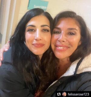 Dana DeLorenzo Instagram - This gorgeous paisan instantly felt like my long lost sister! Cackling and hands flying and talking over each other without taking a breath. Some call it yelling. We call it our inside voices. Just wait till ya hear us belt out songs from GYPSY. 🤌🇮🇹 TI AMO @felissarose123 !!