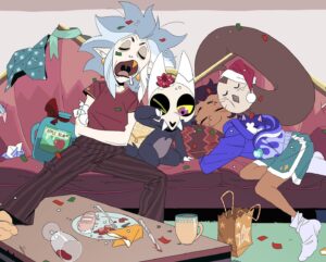 Dana Terrace Instagram - HAPPY HOOTLIDAYS or something! 🎁
New holiday print available in my streamily shop. :) #theowlhouse 
https://streamily.com/danaterrace
