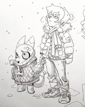 Dana Terrace Instagram - Got my booster yesterday, spent today recovering and sketching
#theowlhouse