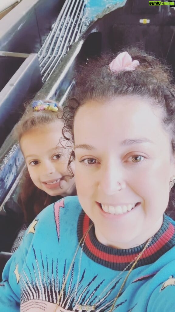 Dani Harmer Instagram - The wet butt was worth it after hearing Avarie-Belle’s happy squeal as we flew down the log flume @wicksteedpark this morning!! I live for these moments! #mummydaughterday #creatingmemories #AD #gifted 🫶🏻💜