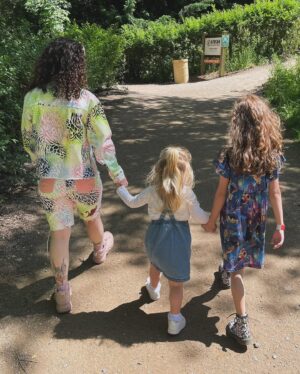Dani Harmer Instagram - What a treat to spend yesterday with our besties at one of our favourite places @westmidsafari ! 
It’s character week at the park this may half term and character meet and greets are free! Just book your time slot when you book your tickets! We were lucky enough to meet Bluey who is my absolute fave!!!!! 
Thank you @westmidsafari for kindly gifting us the tickets! We will be back again very soon! 🦒 #gifted #ad #prvisit 🫶🏻