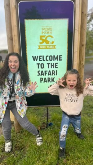 Dani Harmer Instagram - We had the most magical time @westmidsafari ! I honestly can’t recommend it enough! Something for the whole family! 
And yes I did cry because I got to see an actual giraffe 🦒 in real life for the 1st time ever!! That is something that will stay with me forever so can’t thank you enough @westmidsafari for helping me create a core memory for me and my family! 
There is soooooo much to do that we couldn’t squeeze it all in so we can’t wait to come back! Which will be very soon! 
Spooky Spectacular is on until November 5th so grab tickets while you can because you don’t want to miss out!! 🎃 #gifted
