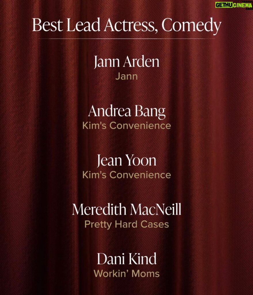 Dani Kind Instagram - Pretty damn fine company to be in. Thank you for the nomination @thecdnacademy and to every single nomination for our @workinmoms team!! Noms for moms! 💗
