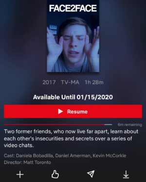 Daniela Bobadilla Instagram - 🚨TONIGHT is your last chance to watch FACE 2 FACE on @netflix 🚨 
The time has come... I just found out that Face2Face has ended its cycle on Neftlix 😭

Sigh... long live Face 2 Face. I won’t go on a long rant about how much this project means to me on every level but I will say that I love that it’s still so relevant today as it was when we shot it. So if you haven’t seen it, check out our labor of love 🙏🏻 EDIT: it will still be available for individual sale on iTunes and Amazon Prime!