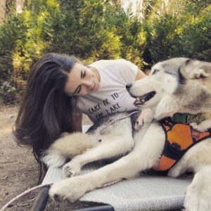 Daniela Bobadilla Instagram - Got to spend some quality time with this stunning floof this weekend 😭 10/10 would cuddle every weekend if allowed. 
Many thanks to Sandy’s hoomans for bringing her along ⛺️ I only got a couple of pix with the hoomans because doggs come first. I’ll post the hoomans later.
