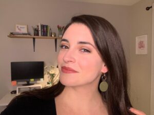 Daniela Bobadilla Instagram - Zoom check is the new 🎤 check... Anyone else endlessly looking for ways to add fun and nuance to Zoom Meetings? 🤦🏻‍♀️⁣
⁣
I’ve now trained myself to pick outfits based off what actually looks good over zoom. (My Snow White skin can look translucent with the wrong colors washout haha) ⁣
⁣
And now I made myself some fun Zoom sized statement earrings since my tiny earrings don’t show up well 😋 ⁣
⁣
If this isn’t a quarantine project/rant idk what is. Send help in the form of more clay! #zoomzombie