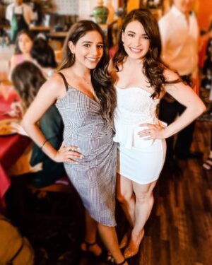 Daniela Bobadilla Instagram - Let me introduce you to this beauty, @rasmeetmohar aka Razzy, aka Razzle Dazzle. PLEASE send all good thoughts, brain power and prayers her way - not that she needs it... this beautiful woman is about to take her Bar Exam!!!!!!!!!! Proud and always in awe of you @rasmeetmohar⠀
⠀
Raz and I go WAY back. We met and bonded because I was constantly playing her understudy in our middle school theater productions. No joke, I played her SHADOW in “A Series of Unfortunate Events”. At first it was because we’re both 5’0 (if we’re rounding up...), but we quickly became inseparable and still call each other long distance sisters. It’s crazy how much of my personality I owe to our middle school years... we learned how to straighten our unruly ethnic hair that was a chia pet waiting to happen in the Vancouver humidity. We were the ultimate teachers pets 🙈 and we dreamt crazy dreams together about our hopes for the future. I dreamt of one day coming out of her shadow as an actress 😋 and she already knew she was going to be the best lawyer. ⠀
⠀
So please join me in congratulating this hard working stunner of a woman! Cheers to working hard on our dreams and making our middle school selves proud 13 years later. 🥂 ⠀
