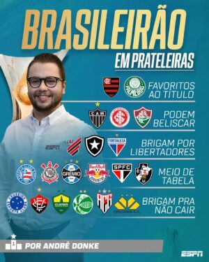 Daniela Boaventura Instagram - O Brasileirão 2024 vai começar, e nossos talentos projetaram quem vai brigar pelo quê! Arrasta pro lado pra ver os palpites 👉

E aí, fã de esporte: alguém gabaritou? ⚽😁

#FutebolNaESPN #Brasileirão #Futebol