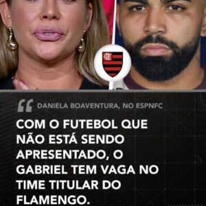 Daniela Boaventura Instagram - Gabigol titular no Flamengo? Daniela Boaventura não descarta possibilidade e é direta no #ESPNFCBR

#FutebolNaESPN #gabigol #flamengo #gabrielbarbosa #futebol