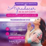 Daniela Droz Instagram - 💜🩷¿Ya te registraste? 🩷💜 Mañana te comparto el porque Agradecer no es suficiente y como transformar tu gratitud en acción. Como esto transformó mi vida. MÁSTER CLASS 🩷Consecuencias de no ser agradecido. 💜Errores y creencias limitantes sobre la gratitud. 🩷Como manejar la gratitud en los distintos escenarios, personal, profesional etc. Esto es GRATIS mañana, 8pm hora de PR , 7pm hora de Florida. Enlace en stories y en mi BIO #masterclass #danieladroz #coachingonline #gratitudsinlimites #inteligenciaemocional #coachingyespiritualidad #lifecoach #transformacion #procesos #resultados