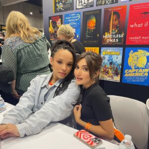 Daniela Nieves Instagram - !!!!! we are exactly 3 weeks away from the premiere of VA so here are some fun LA/SanDiego comic con stuff i forgot to post🫶✨✨✨ @peacocktv #vampireacademy