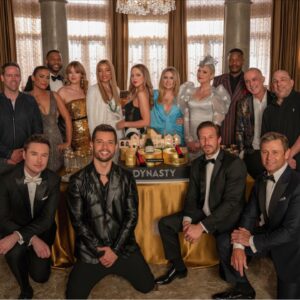 Daniella Alonso Instagram - Our 100th Episode airs tonight! 🍾 What an adventure it has been! Grateful for our amazing cast and crew and fans who have made 💯 possible!  #Dynasty🎉🎉🎉 📸 @maddisonbrown and LaShan💕