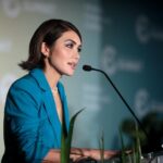 Daniella Pineda Instagram - Thank you @acc_national and @benjibacker for inviting me to speak at your summit! FYI. I came to give a speech on the importance of bipartisanship in the handling of climate change. The summit is comprised of young pro-climate conservatives who care deeply about the issue. We may disagree on a lot of things, but believe it or not, this is not one of them. Being one of the only liberal leaning folks in attendance, I was only treated with complete kindness and warmth. So many funny, kind, considerate people. I really had such good time, but left feeling bittersweet. Our divisions have gotten so ugly but we’re all just people at the end of the day. And liberals, there are young conservatives who want to work with you. We could end up saving ourselves in more ways than one. ACC I hope you will have me back. ❤️ THANK YOU @heygreghess for all your help on this speech!!!!