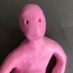 Daniella Pineda Instagram - “The Unwanted Pink Dick Pic.” . . . Clay, Wire, Acrylic. By Me.