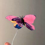 Daniella Pineda Instagram - “Fear not, the Body is just a Cocoon.” . . . Clay, Acrylic, Wire, Tissue Paper. By Me.