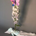 Daniella Pineda Instagram - “Fear not, the Body is just a Cocoon.” . . . Clay, Acrylic, Wire, Tissue Paper. By Me.