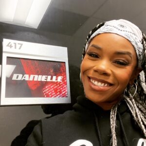 Danielle E. Hawkins Instagram - “ohhh I wanna skate with somebody”… 

Y’all I got to do another episode of @nbcthevoice and this one is special because my fam @mr.tyrellwashington trusted me with who to bring on & to choreograph the skaters section. The blessings are flowing & being able to share them with my skate fam @crystal.alysia @dylan__morton & @skate_nomad is the icing on the cake.

Btw give it up my nephew @dylan__morton going crazy on his first LIVE tv show performance and securing a new agency (we’re both with the best) @msaagency 

Aite back to work. #AuntieIsAchieving #thederbydiaries #rollerskate #skatelife #ogsk8queen #choreographer #feistyfunnyandfine #thevoice #quads #larollergirls #melanin #blackexcellence