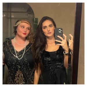 Danielle Macdonald Instagram - Happy Halloweennn 🎃 👻 
@4connorhill and I spent 4 hours making sweet potato gnocchi from scratch and we are proud lol
Vegan of course 🌱 (And GF)
Oh and more Halloween stuffs
