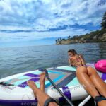 Danielle Mathers Instagram – Dance with the waves 💃🏼
Move with the sea 🌊 
Let the rhythm of the water set your soul free ✨
•
•
•
•
#pauhana #standuppaddle #paddleboarding #heaven #opensea #monday #mantra #sandiego #grateful #ocean #life #beachbum #view