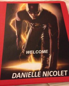 Danielle Nicolet Instagram - “February 11, 2015” - took these pics on my very first day of my very first episode of #TheFlash. Now I’m headed out to start my very first day of the final season… I am so grateful 🥲 (and a little emotional) - I love everyone and everything about this show, and am so blessed that I got to have this experience. 13 more episodes to make and I’m gonna Love every second of it! 💕 ⚡️