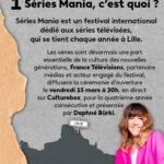 Daphné Bürki Instagram - @seriesmania, le plus grand événement européen entièrement dédié aux séries, prendra place à partir du vendredi 15 mars à Lille. Vous pourrez suivre la soirée d’ouverture en direct à partir de 20h sur Culturebox ! Vous y découvrirez en avant-première le meilleur des séries sur grand écran. @daphneburki sera aux commandes de cette soirée et tout au long de cette semaine de festivités, quelques grands noms feront leur apparition tels que @kellyrutherford, @ccelarie, @patriciaarquette, @cameliajordana, @audrey.fleurot, Laurent Lafitte, Peter Mullan... 🗓️ RDV vendredi 15 mars à 20h sur @france.tv