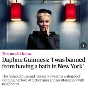Daphne Guinness Instagram - Bath TIME 🛁🤣