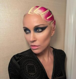 Daphne Guinness Instagram - I might look like an icicle…. #oscars24

#makeupbypatmcgrath using #patmcgrathlabs hair @peter.savic 💥🌋