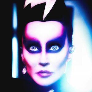 Daphne Guinness Instagram - My new single VOLCANO along with video by @david_lachapelle is coming. It’s been a labour of love and I can’t wait for you all to hear it. 22.2.24.

Wearing @h.a for @jeanpaulgaultier Haute Couture 
✂️ @ldmhair
💄 @kabukinyc
📸 @lucapizzaroni