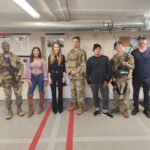 Darby Stanchfield Instagram - Huge honor traveling Europe on a Goodwill Military Tour 🇺🇸 with the delightful @pauladelstein @tiyabird @realraymondcruz via #armedforcesentertainment to thank our military men & women for their service! I learned so much and am so grateful for the experience! 🇺🇸