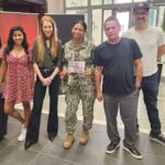 Darby Stanchfield Instagram - Huge honor traveling Europe on a Goodwill Military Tour 🇺🇸 with the delightful @pauladelstein @tiyabird @realraymondcruz via #armedforcesentertainment to thank our military men & women for their service! I learned so much and am so grateful for the experience! 🇺🇸