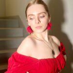 Darcy Rose Byrnes Instagram – I made these earrings 💋 #crochet #handmade #handmadejewelry