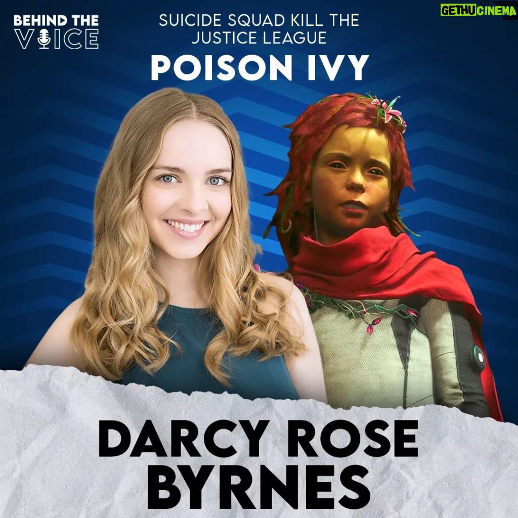 Darcy Rose Byrnes Instagram - My next guest on Behind the Voice podcast is the talented @darcyrosebyrnes who played Poison Ivy in Suicide Squad Kill The Justice League @suicidesquadrs @rocksteadygames This interview goes up this Sunday on YouTube and Spotify #behindthevoice #suicidesquadkillthejusticeleague #suicidesquad #darcyrosebyrnes #gaming #videogames #podcast #acting #voiceacting #poisonivy