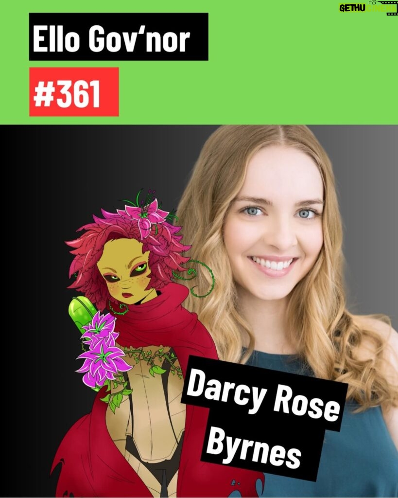 Darcy Rose Byrnes Instagram - Go listen to me babble with the lovely fellow George Carlin lover @darksidestraxus link in Poison Ivy highlight 💚🍃 #poisonivy #interview #videogames #georgecarlin #voiceover #podcast #plantdaddy