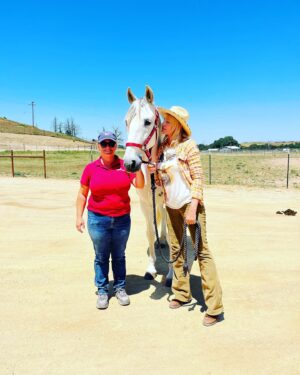 Daryl Hannah Instagram - please welcome 
MR. G‼️
🤍
the big noble gentle guy I just (this minute) adopted from the fabulous @redwingshorses sanctuary 
love love love
Sooooo exciting 🤍