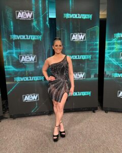 Dasha Kuret Gonzalez Instagram - Oh what a night!!!! #AEWRevolution last night live from #Greensboro #NC was such an incredible experience!!! If you didn’t get to check it out, watch it on repeat!!! #AEW #Announcer #MasDasha #StingsLastMatch was most definitely one for the record books! 💄: @aewglam @dearadneris 💁🏽‍♀️: @mamasal10