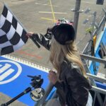 Davina Geiss Instagram - amazing weekend in Berlin. Thank you @fiaformulae for letting me experience a dream. Loved driving your gen3 car🏎️🏁❤️