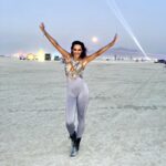 Davina Portratz Instagram - Once in a blue moon…💙🌝✨ #burningman