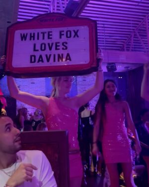 Davina Portratz Instagram - Thank you and happy birthday  @whitefoxboutique had so much fun! ❤️‍🔥😻🌹