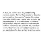 Dawn-Lyen Gardner Instagram - It is such a deep honor – especially on the cusp Black History Month and Women’s History Month – to have been nominated for an NAACP Image Award alongside such brilliant Black women. My sister, @rutina_wesley. The @queenlatifah, @octaviaspencer, and @im.angelabassett – whose win I cheer and who remains one of my craft and passion sheroes. You all give me and so many other Black women permission to thrive in this industry, and I thank you for it. And congrats to the entire QS village, seen and unseen, for its recognition as Outstanding Drama Series. So many have poured their hearts into the show over these years, and it is a blessing to see all of that work acknowledged. [swipe for my complete thoughts on the moment we’re in & what it requires of us] My deep gratitude to the NAACP for the honor of being nominated includes the recognition of their extraordinary legacy of both fighting for and protecting our voting rights and our elections. The NAACP has always been on the front lines of voter protection advocacy because they know to be true what Thurgood Marshall said so many years ago: “We must dissent from the indifference. We must dissent from the apathy. We must dissent from the fear, the hatred and mistrust…We must dissent because America can do better, because America has no choice but to do better.” May we move forward in this election year with the courage and conviction to continue the fight to protect our rights, and may the current world events give us even more reason to be a stand for ourselves, each other, and the more just world we believe is possible. Dress: @mantu_castor Jewelry: @castjewelry Stylist: @jessica_margolis