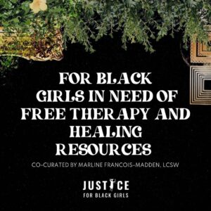 Dawn-Lyen Gardner Instagram - Please share with your community! 🙏🏽 Repost from @justice4blackgirls
•
For Black girls & women who need free therapy and healing resources. Please share this list curated by @marlinefrancois with organizations who provide therapy vouchers! We’re so grateful for her insight and deep commitment to the work that honors the healing and wellness of Black girls!🤍

In addition to the critical work of organizations like our sister org @blackgirlssmile, we launch our Healing & Liberation Initiative offering free monthly spirituality coaching, wellness coaching, meditation resources and yoga! Each session is FREE and open to all Black girls. Our inaugural session happens today at 6PM EST. (Registration link is in our bio!)

**if you know of any other resources please add them below.

Black girls you are worthy of absolutely every investment. You deserve access to any and every resource that will facilitate your holistic healing and wellness. We send an abundance of love and light to our IG fam and hope to see some of you at our opening session this evening!🤍🙏🏾✨

*Even if you don’t need this list please share because there may be someone connected to you who does.🤍

#justiceforblackgirls #blackgirlwellness #mentalhealth #blackgirlhealing #freementalhealthresources