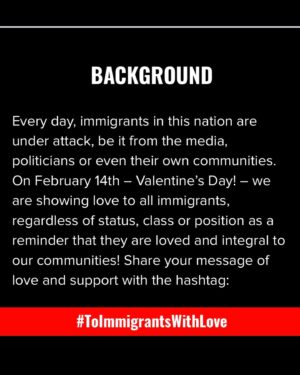 Dawn-Lyen Gardner Instagram - To Immigrants,
Today and everyday:
We uplift you
We celebrate you
We love you
#TolmmigrantsWithLove