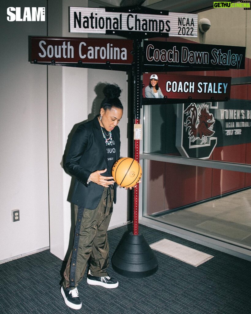 Dawn Staley Instagram - Dawn Staley isn’t just the head coach of South Carolina. She’s also rewriting the standards of excellence for head coaches everywhere. SLAM 250 is out now. LINK IN BIO