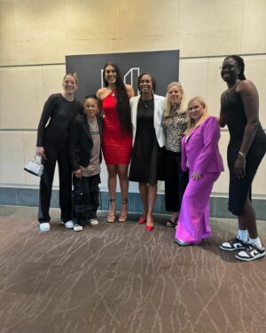 Dawn Staley Instagram - When one of us is in the spotlight we show up and show out. @gamecockwbb is in the building seeing @kamilla_cardoso docuseries. Congrats KMill!! We love you!  @lehda.aaa @victariasaxton @aliyah.boston