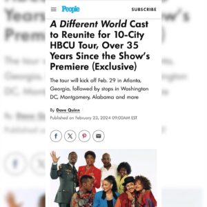 Dawnn Lewis Instagram - It’s happening! The @ADWtourexp is here and is kicking off at the AUC in Atlanta next Thursday, Feb 29. For more our tour dates and more info, head to our website: adwtour.com. We can’t wait to see you ❤️

Read more in the exclusive article from @People: https://people.com/a-different-world-cast-to-reunite-for-10-city-hbcu-tour-exclusive-8599031 (link in story)

#ADifferentWorld #ADifferentWorldTour #ADWReunion #ADWTour #DawnnLewis #JasmineGuy #DebbieAllen #CreeSummer #KadeemHardison #DarrylBell  #CharleneBrown #GlynnTurman #Sinbad #PeopleMag