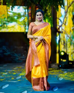 Dayyana Hameed Instagram - The hues of vishu never ends....

costume courtesy @ishkara_by_rinsha 

MUA @sajani_mandara_makeupartist 

📷 @imagiophotography_official