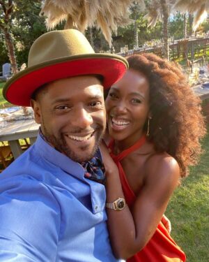 DeWanda Wise Instagram - NGL, Sloane & Richard are kinda a well-dressed mess of a couple; but starting Sept. 13th they get to be YOUR mess. 🙃🤭

#ThreeWomen drops on Starz this fall. 💋

{De with THEE Blair Underwood in character as Richard and Sloane Ford. You’re welcome, world.}