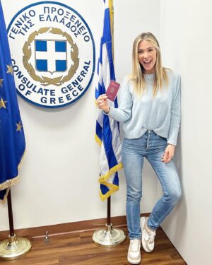 Debbie Matenopoulos Instagram - I am so proud to share with everyone that on February 27th, 2024 I received my Greek Passport from the Consul Generals Office in Los Angeles.  This was a long arduous process that started roughly 18 years ago at the incessant encouragement of a very dear wise friend. There were lots of twists & turns over the years, things got put on hold,  but finally in the last 2 years with numerous trips to government offices in Greece and the unwavering help of my uncle, I collected all of the necessary documents for Greek Passport Eligibility. To say that I am now an official Greek Passport holder fills my heart beyond words.  This little book is not just a government document to me. It represents so much more. Ya see, the reason I was having such a hard time being “eligible” was because I am the first person in my entire family to be born in America. My mom, my dad, my sister and my brother were all born in Greece.  I was the “oops” baby once they got to the USA 🤪. My whole family has proof of birth documents, baptismal certificates, last place of residence, etc. I on the other hand, didn’t exist anywhere on paper in Greece. Despite having spent nearly every single summer since I was 5 years old there, there was no documentation of my existence. Why would there be, right?  After all, I’m American. I was born here and I live here. And why is this even important to begin with? (I’ll get to that in a minute)  While yes, I am very American…I’m ALSO very Greek.  Just ask my DNA! 😄 My story is continued in comments below: 👇